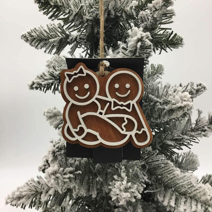 Ornament - Naughty Gingerbread Intertwined