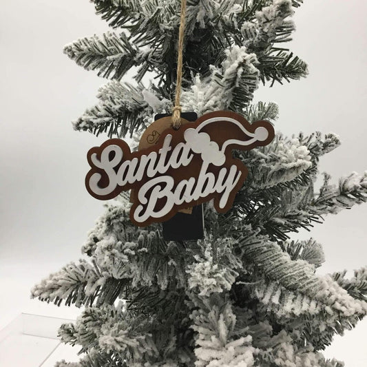 Ornament - Naughty Gingerbread Santa Baby