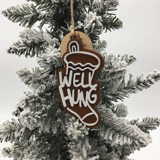 Ornament - Naughty Gingerbread Well Hung