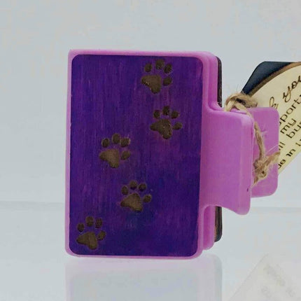 Hair Claw Sml - Paw Print