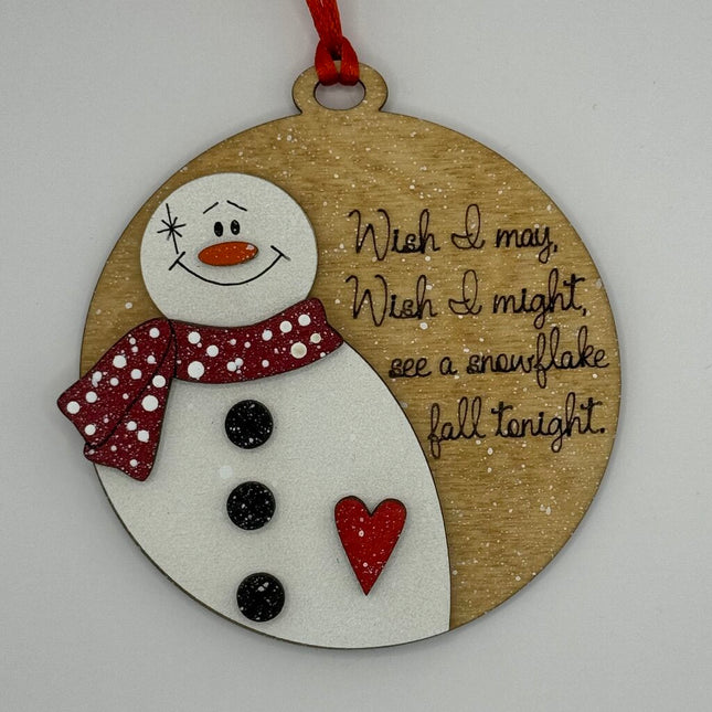 Wish Snowman Ornament