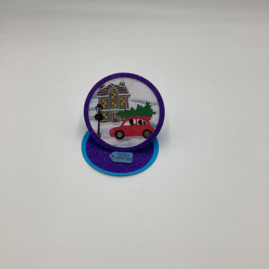 Snow Globe Easel Card/ Christmas Rush