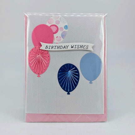 Stitched Balloon Birthday Greeting Card
