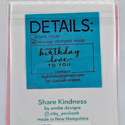 Stitched Balloon Birthday Greeting Card