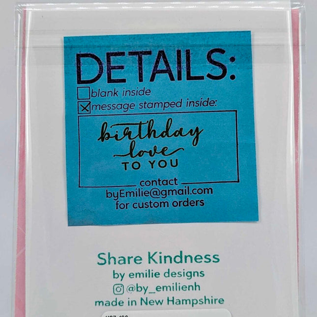 Stitched Balloon Birthday Greeting Card