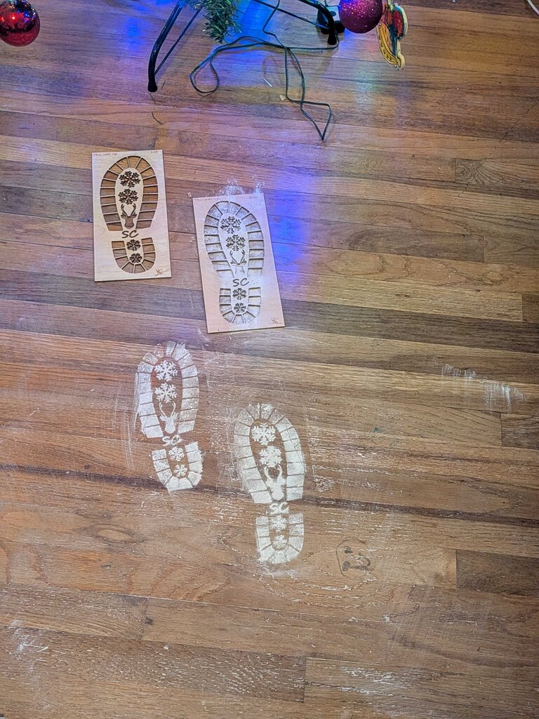 Santa Boot Stencils