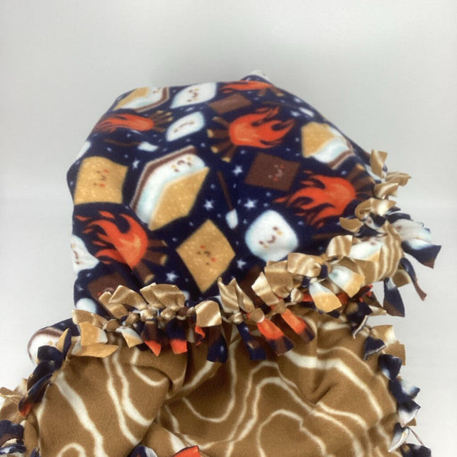 Fleece blanket smores w/ brown swirl