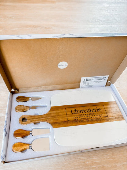 Charcuterie Board Boxed Gift Set