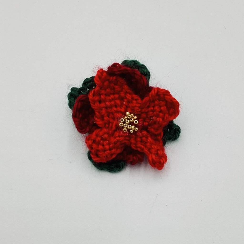 Jollie Poinsettia Brooch