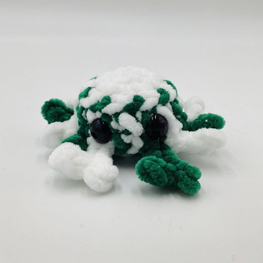 Green and White Peppermint Crab Stocking Stuffer