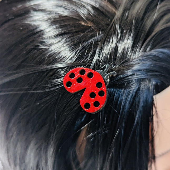 Hair Clips - 1 Ladybug