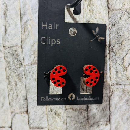 Hair Clips - 1 Ladybug