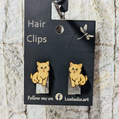 Hair Clip - Cat