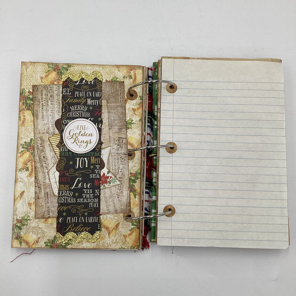 12 Days of Christmas handmade journal
