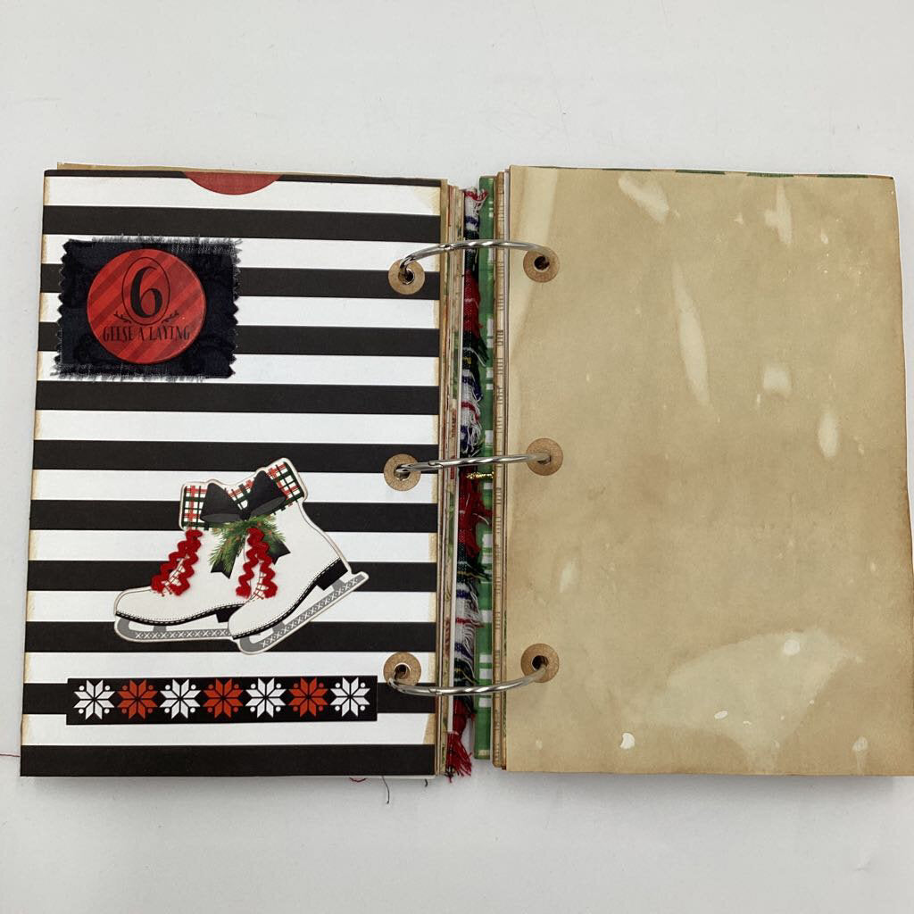 12 Days of Christmas handmade journal