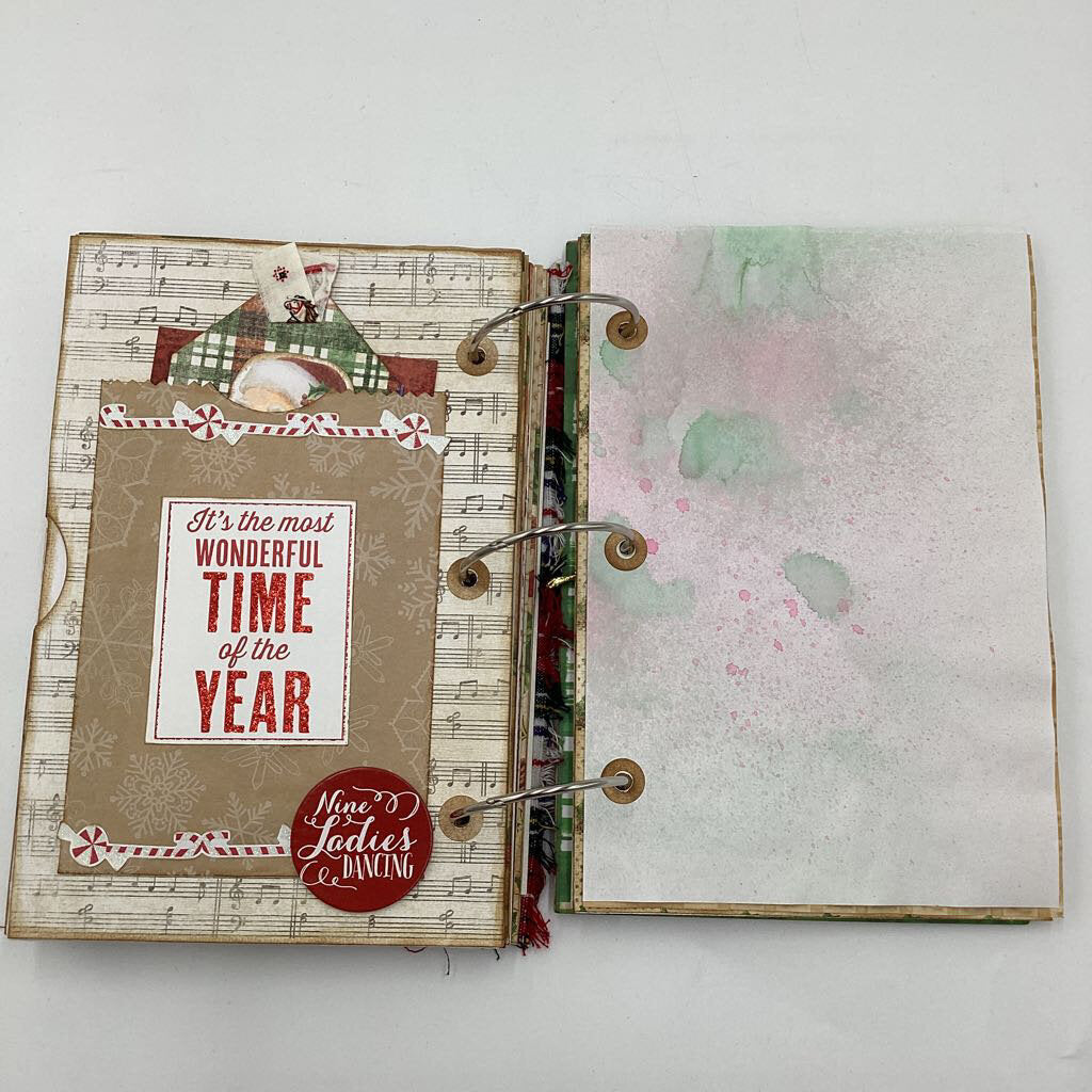 12 Days of Christmas handmade journal