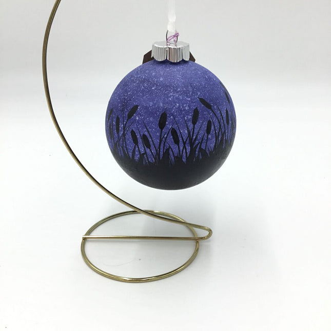 Purple Ornament Lg Round (15)
