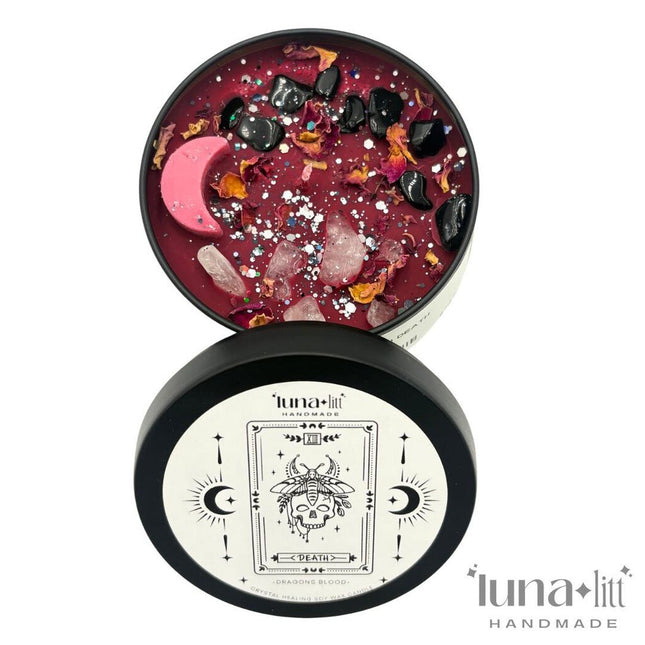 Death Tarot Candle Tin