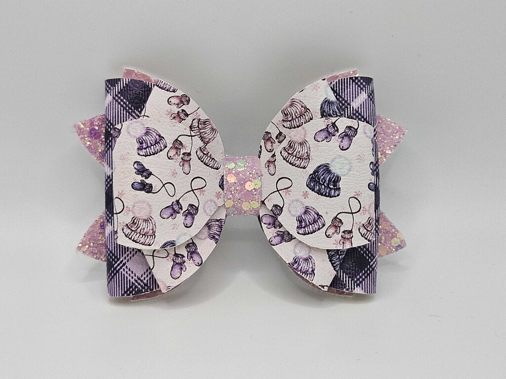 4" Bow - Hat & Mittens