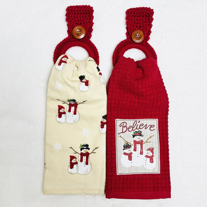 Hanging Towel Gift Set - Snowmen