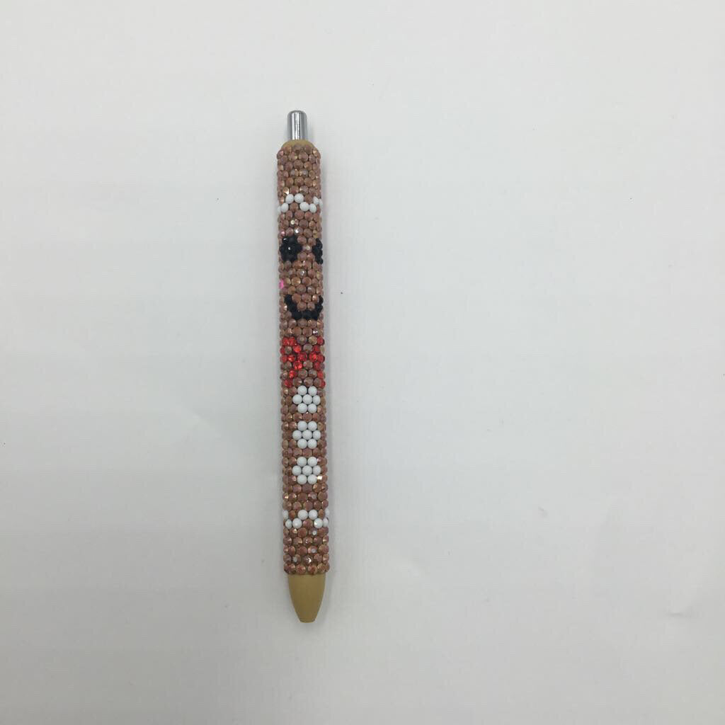 Gingerbread Girl Full Rhinestone Pen