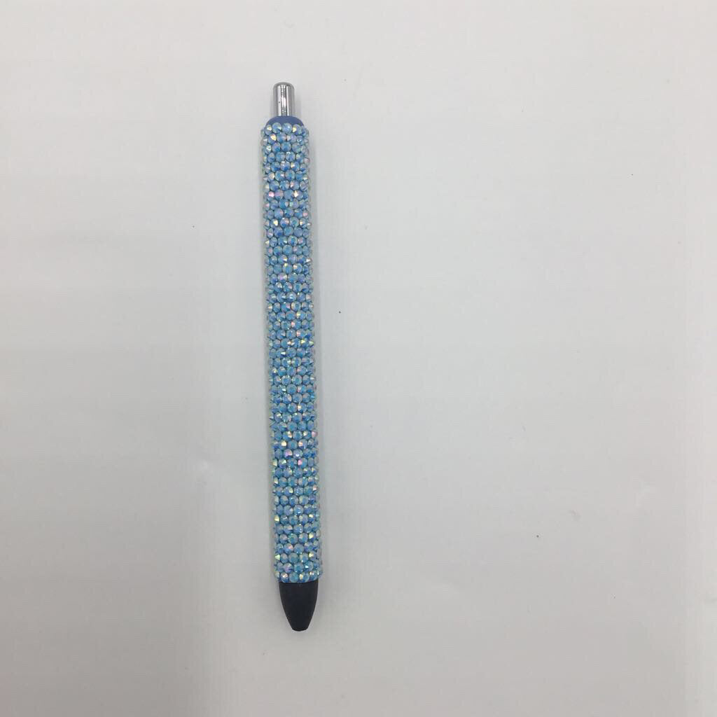 Blue Mocha Fire Full Rhinestone Pen