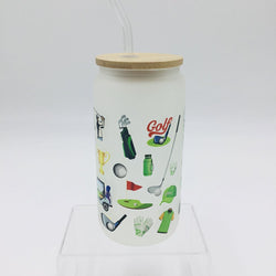 17oz glass Tumbler-golf life - view 2