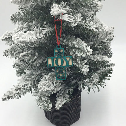 Joy Cross Ornament