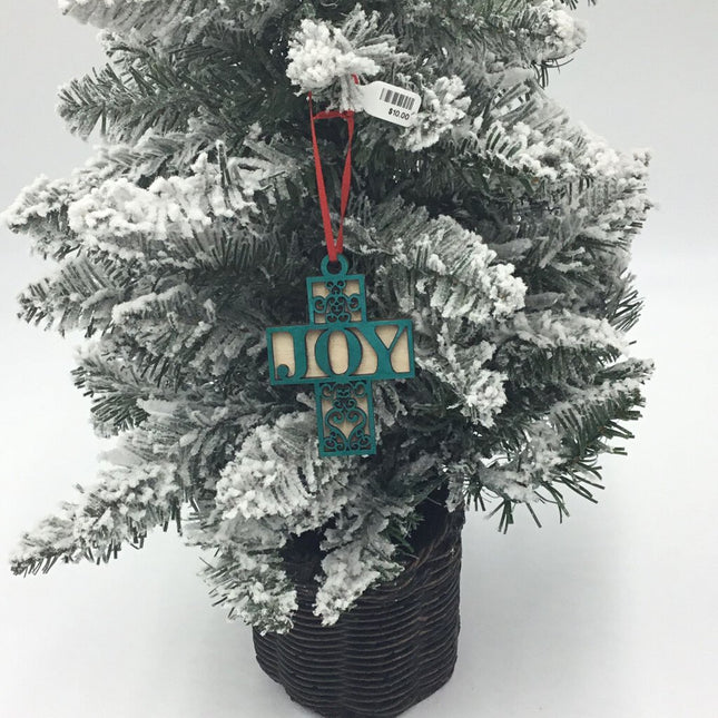 Joy Cross Ornament