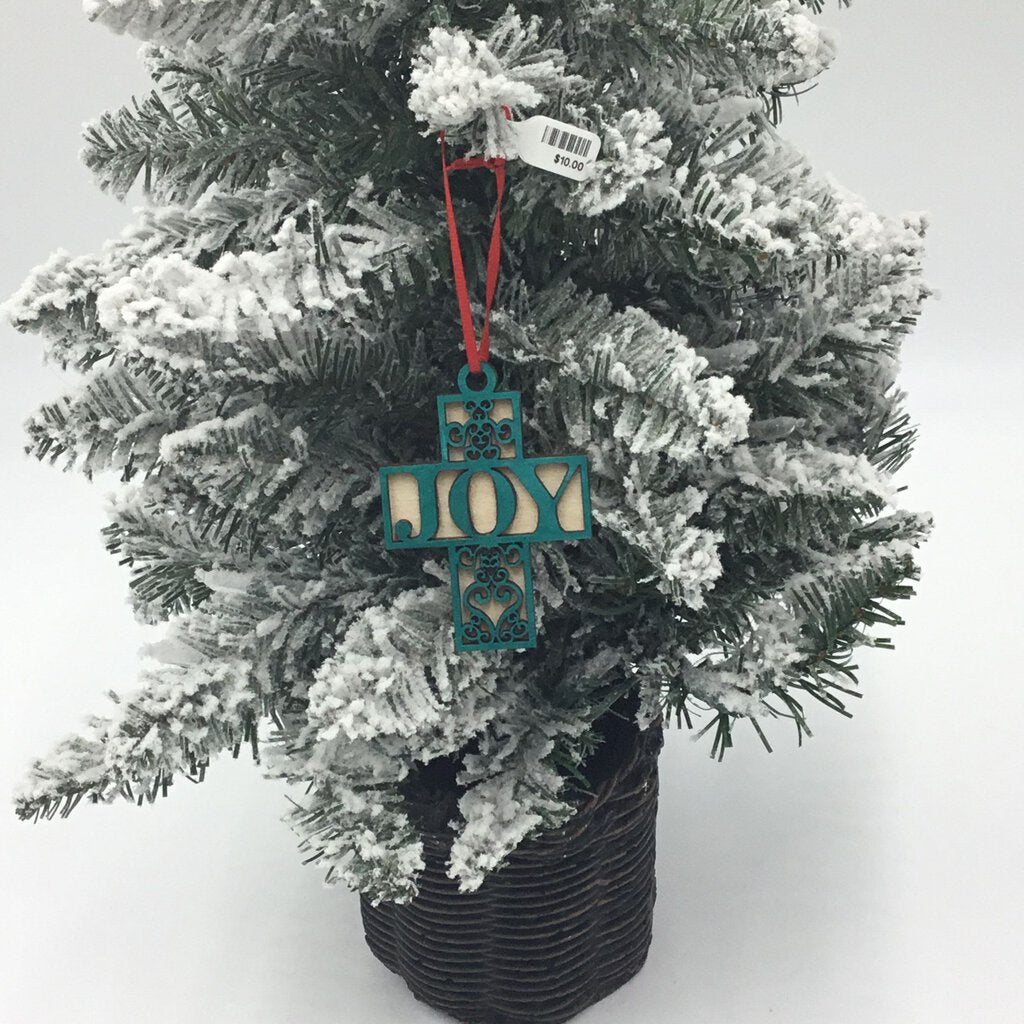 Joy Cross Ornament