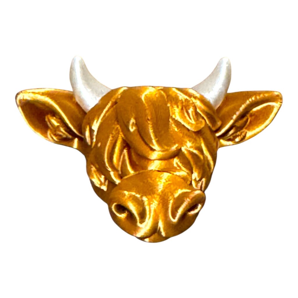 MAGNET HIGHLAND COW MMU COPPER/WHITE