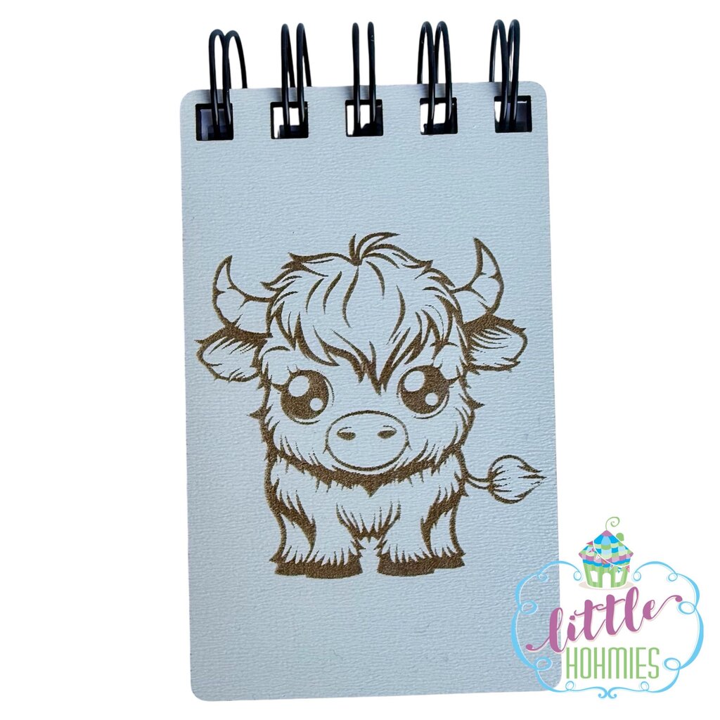 2.5x4 Notebook - Highland Cow