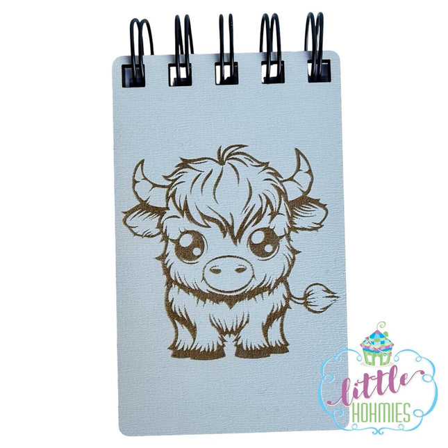 2.5x4 Notebook - Highland Cow