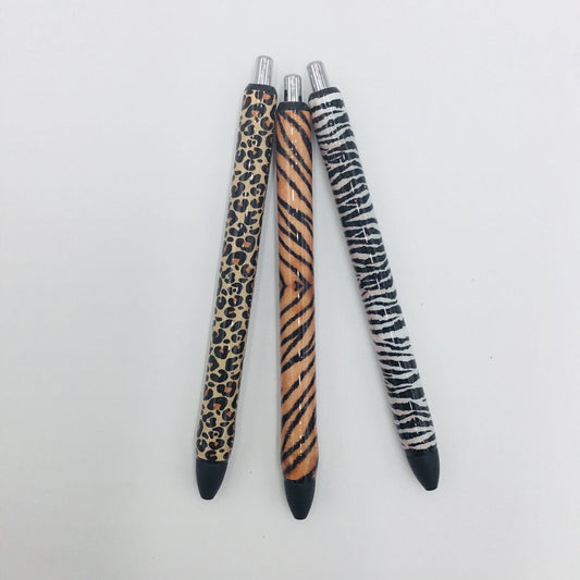 3 set Epoxy Pen with refill - animal prints