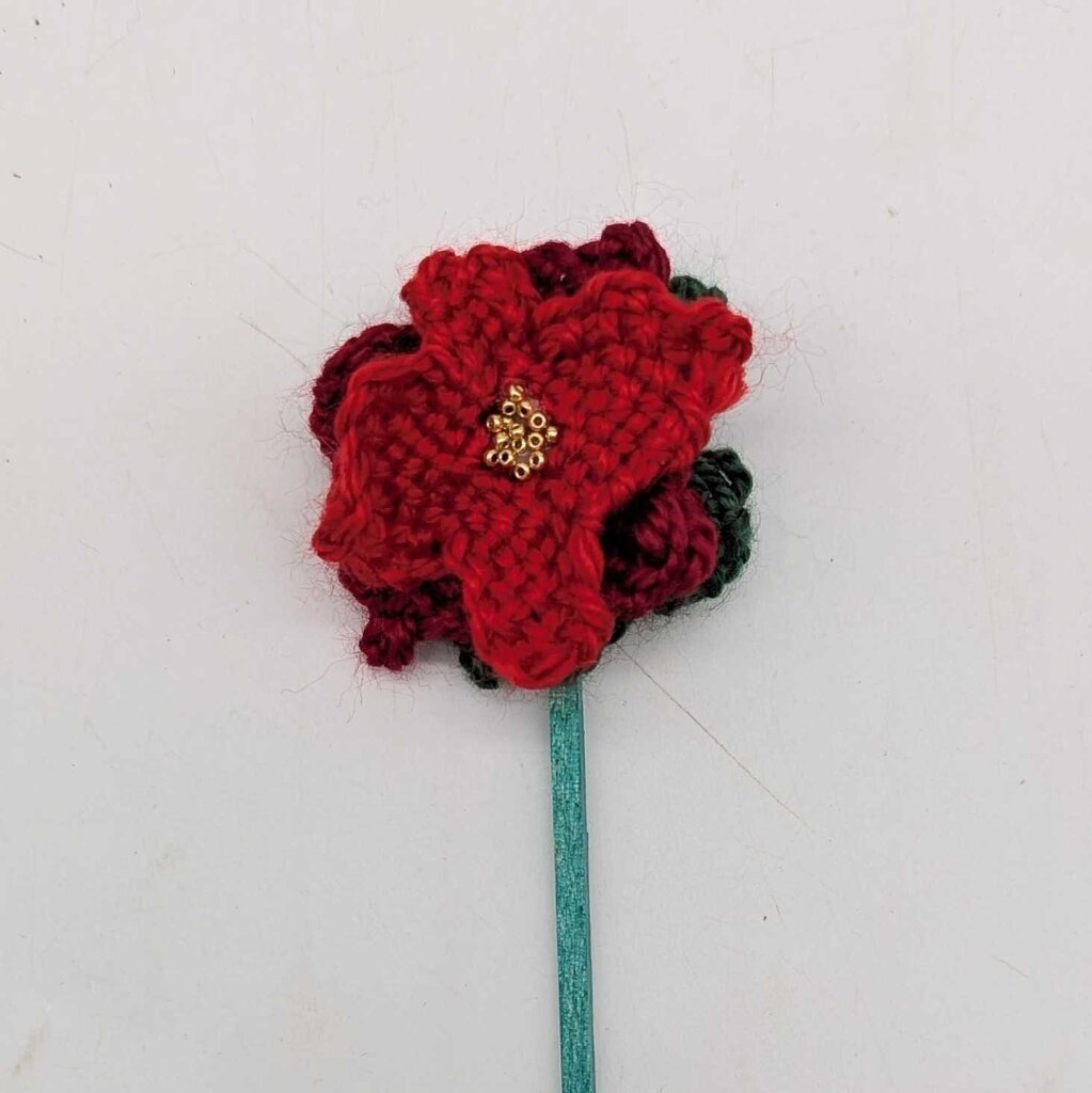 Jollie Poinsettia Floral Stem