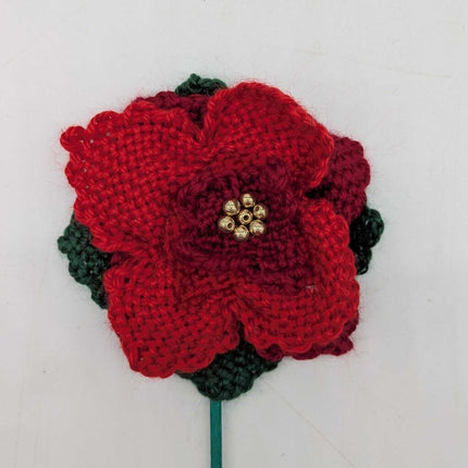 Jollie Poinsettia Floral Stem