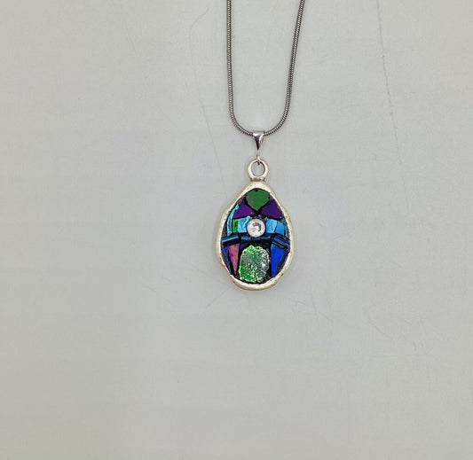 Blue and green necklace