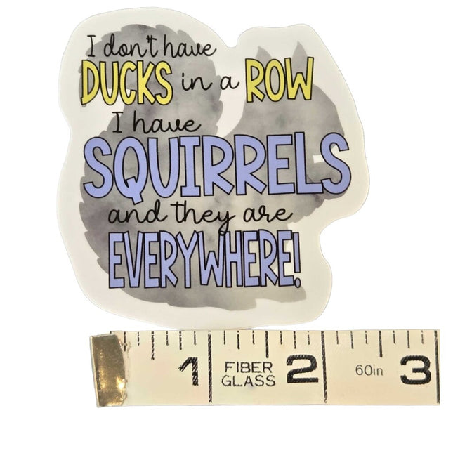SQUIRRELS VINYL STICKER
