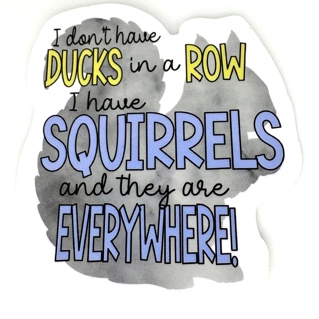 SQUIRRELS VINYL STICKER