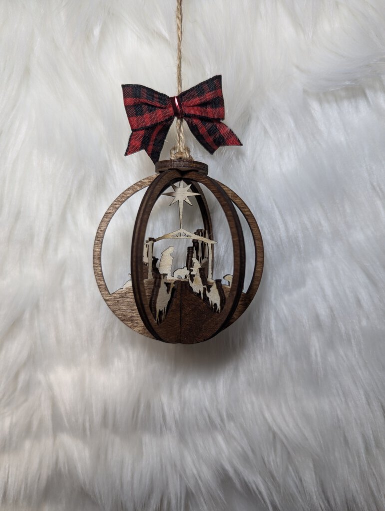 Ornament - Nativity Scene Ball