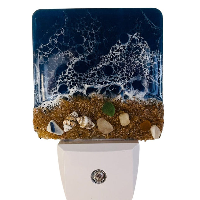 Ocean Resin Nightlight Blue
