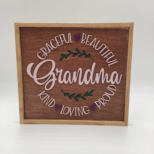 Graceful Beautiful Grandma Sign