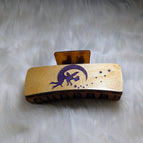 Purple Sparkle and natural wood