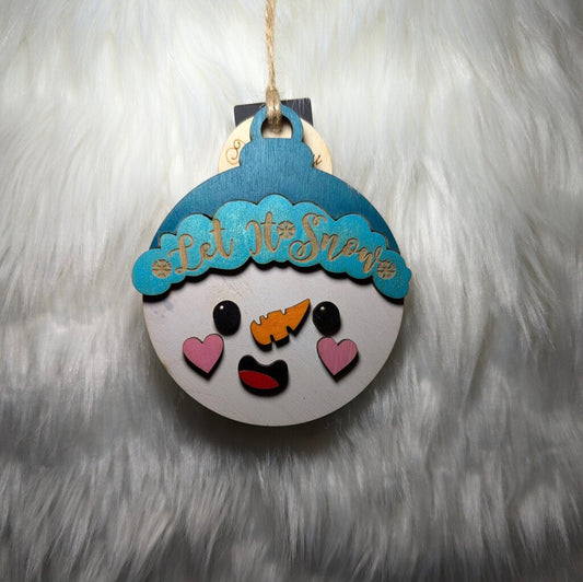 Ornament - Let it Snow Snowwoman