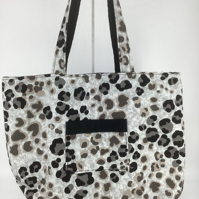 Black & gray leopard w/ black
