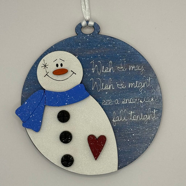 Wish Snowman Ornament