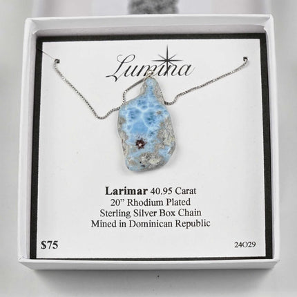 24O29 - Larimar 20" RPSS Box Chain