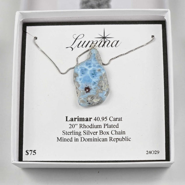 24O29 - Larimar 20" RPSS Box Chain