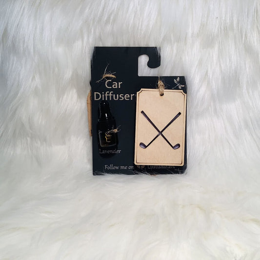 Car Diffuser - Crossed Golf Clubs