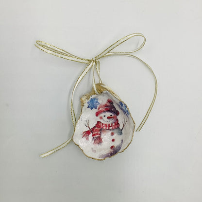 Snowman MD Oyster Ornament (Outer Banks, NC)